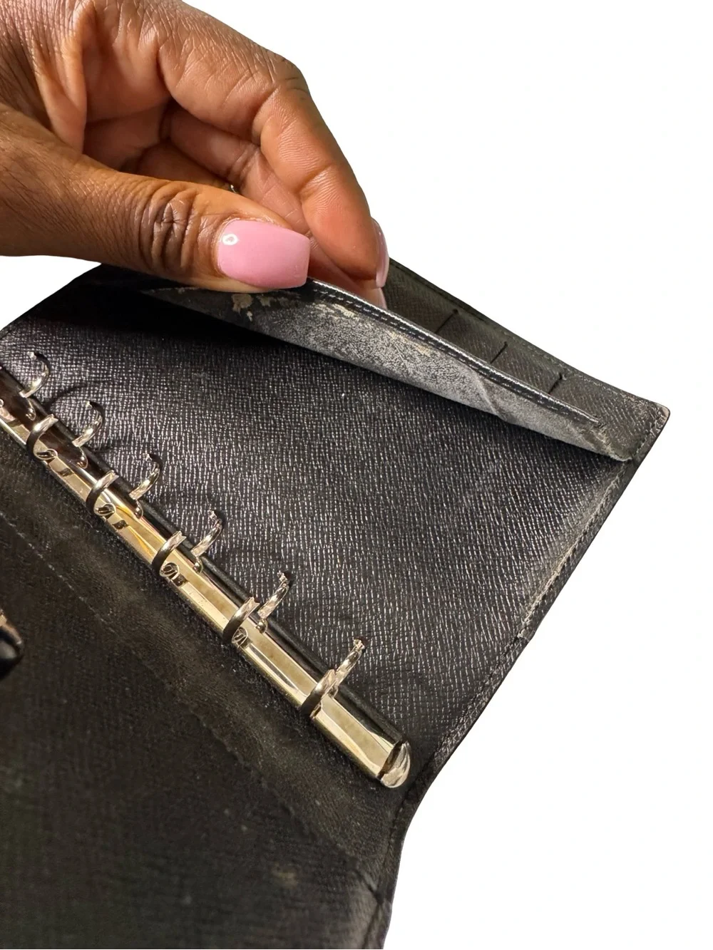 Louis Vuitton Vintage Black Epi Leather PM Agenda Planner - Picture 6 of 7